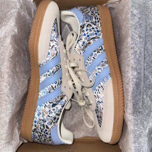 Liberty London X Adidas Blue Floral Samba Sneakers 🌸💙👟